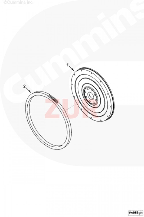 Маховик (158 зубьев) 6CT, ISLe, L